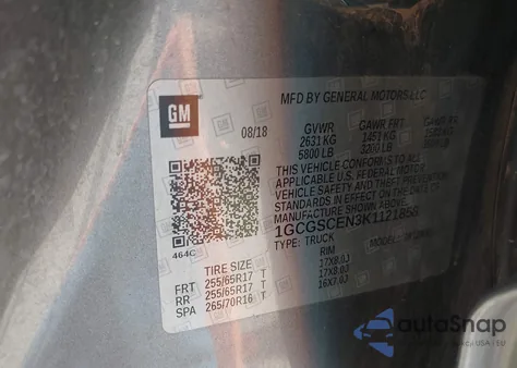 2019 Chevrolet Colorado Lt from USA, damaged, VIN 1GCGSCEN3K1121858